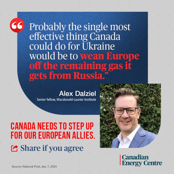 GRAPHIC: “Probably the single most effective thing Canada could do for Ukraine would be to wean Europe off the remaining gas it gets from Russia.”