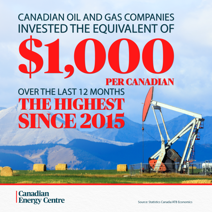 GRAPHIC: Canadian oil and gas companies invested the equivalent of $1,000 per Canadian