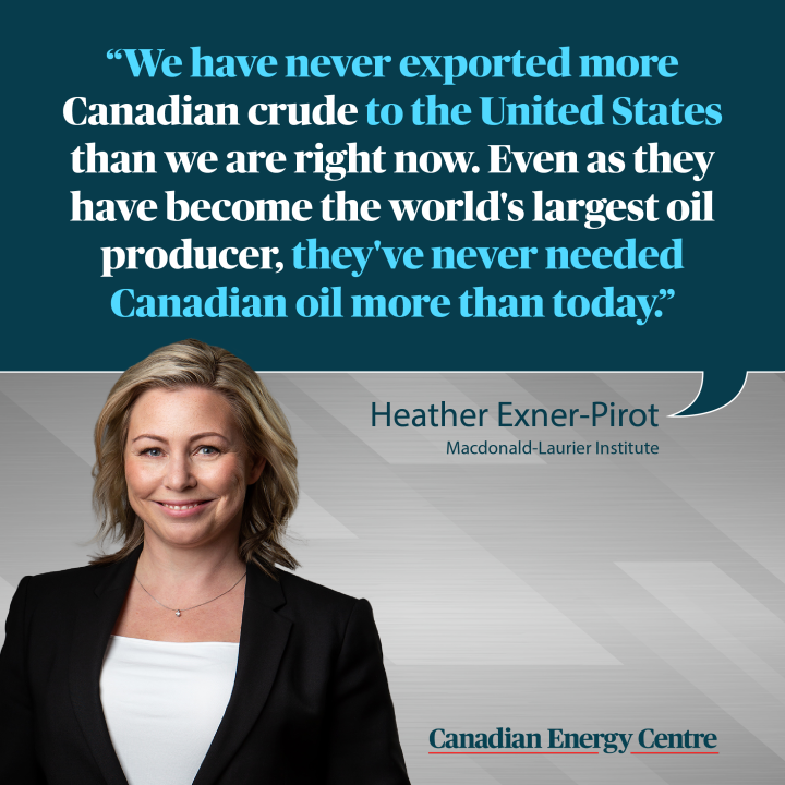 GRAPHIC: “We have never exported more Canadian crude to the United States than we are right now”