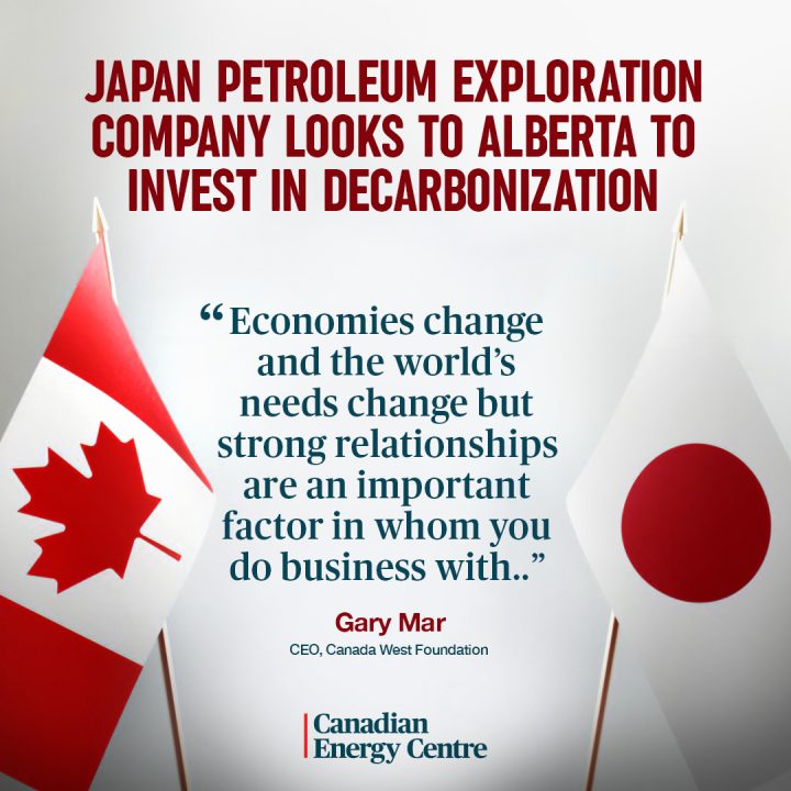 GRAPHIC: Japan Petroleum Exploration Company looks to Alberta to invest in decarbonization