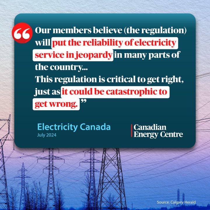 GRAPHIC: “Our members believe (the regulation) will put the reliability of electricity service in jeopardy”