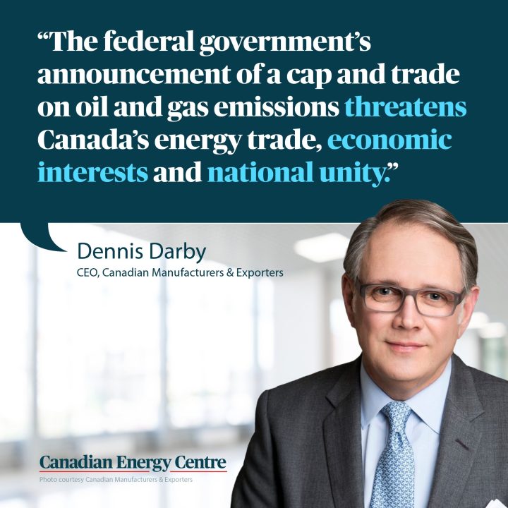 GRAPHIC: “The federal government’s announcement of a cap and trade on oil and gas emissions Canada’s energy trade..”